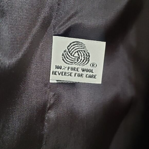 Jones New York double breasted navy blue wool peacoat size medium - Picture 6 of 6